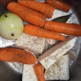 Garniture rôti dans la casserole