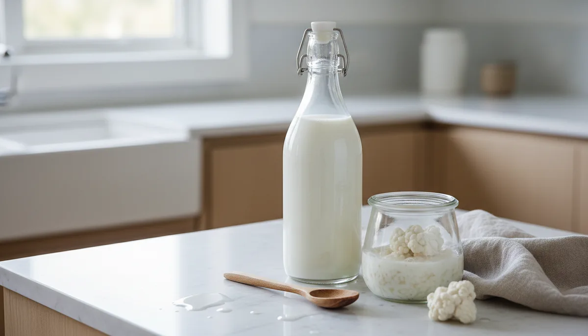 Conservation du kéfir de lait : boisson, grains et méthodes longue durée