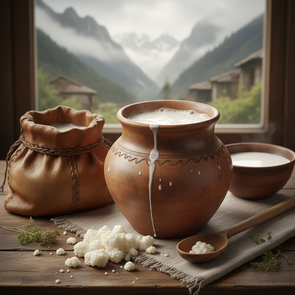 L'histoire du kéfir : du Caucase à nos cuisines