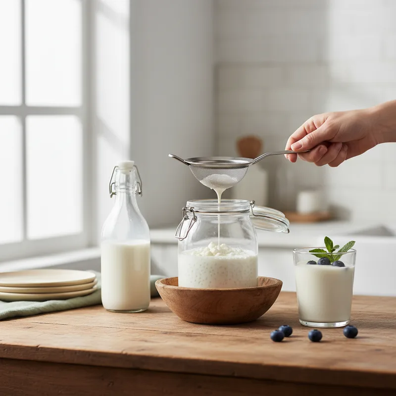 Kéfir de lait : bienfaits, recette maison et conseils pratiques